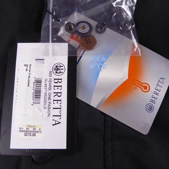 Beretta Waterproof Gunner Field Jacket Hunting Range Coat Sportsman Gear NWT - Picture 5 of 15